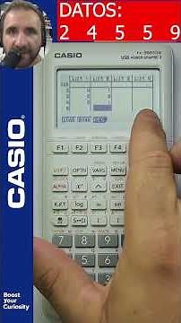 Análisis estadístico completo y fácil con tu calculadora CASIO fx-9860GIII (moda, media, mediana)