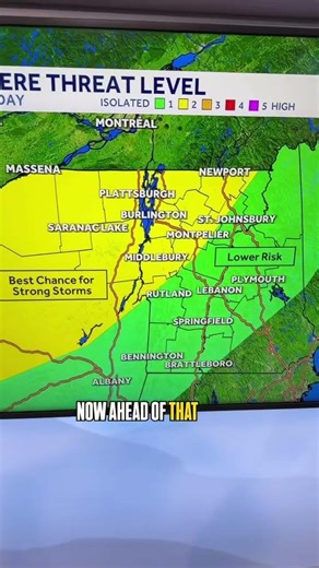 Heat and humidity return ahead of possible thunderstorms in Vermont, New York (5.18.2026)