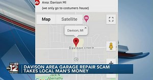 Davison-area garage repair scam takes local man's money