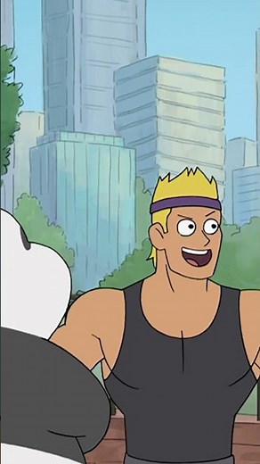 No Gym Bro can overcome Grizz's self love | We Bear Bears #grizz #bears