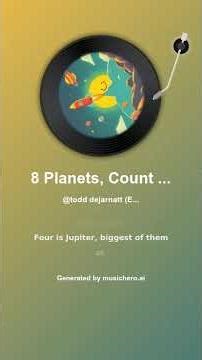 8 Planets, Count ‘Em Down | Solar System Song for Kids with Captain JellyBean