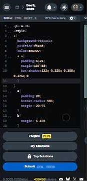 CSS Battles Daily Target 9th December 2025 Solution | 195 chars | CSS Challenges #cssbattles #css