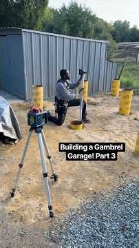 Building a 12’ x 12’ Gambrel Garage! Part 3: Setting Concrete Form Tubes!