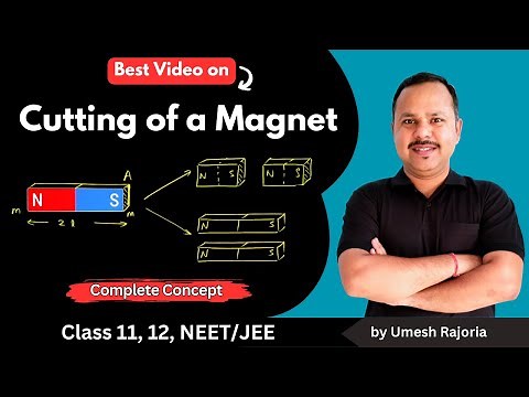 Cutting of a bar Magnet and its Magnetic Dipole Moment | Magnetism and Matter | 12 Physics #cbse