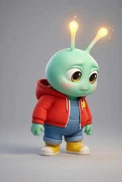 The alien learned to get upset 😔👽🛸#animation#cute#funny#cartoon#alien