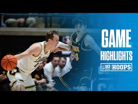 Iowa at Purdue | HIGHLIGHTS | Big Ten Men's Basketball | 01/14/2026