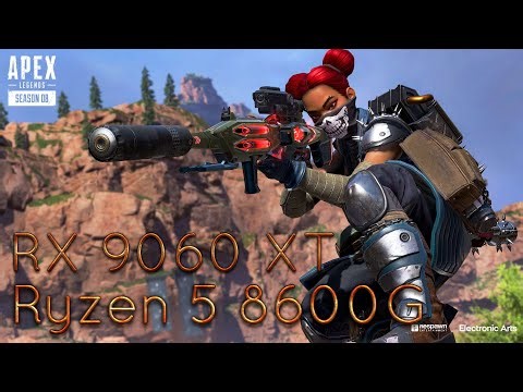 RX 9060 XT 8GB -- Ryzen 5 8600G -- Apex Legends FPS Test