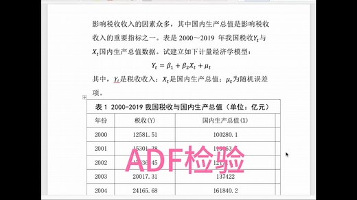平稳性检验- ADF检验