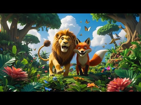 Two Friends Enjoy Jungle Scene | Jungle Adventure Rhyme for Kids | Rhyme Land