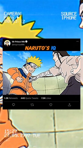 Naruto's IQ #naruto #anime #shorts