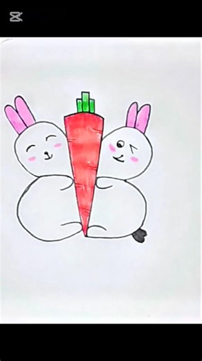 Cute Bunny Art 🐰🎨✨cuteart #bunnydrawing#cutebunny #trendingart# how to draw