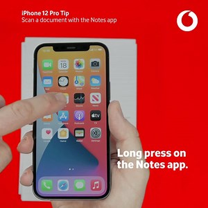 5.1K views · 38 reactions | Did you know you can scan documents into Notes app on your iPhone?   Great for collating school work before sending it in for assessment! Get more great tips: vodafone.uk/iPhonetips | Vodafone UK | Facebook