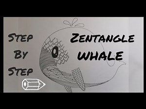 How to Draw Whale Zentangle | Step by Step For Beginner | Zentangle Animals | Easy Zentangle Art