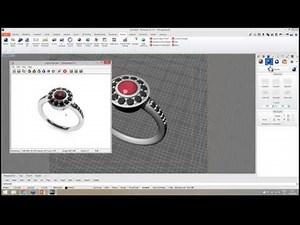 RhinoGold: Rapid Modelling for Jewellers with Elements; Rendering; Export in STL.
