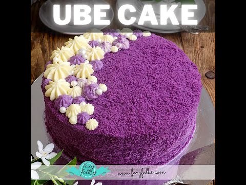 Homemade Ube Cake
