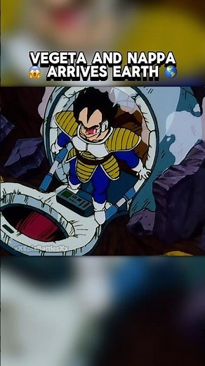Vegeta and Nappa finally arrives Earth 🌎 #dragonball #dragonballz #dbz #anime