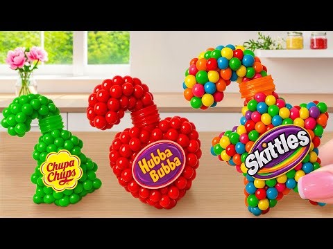 How To Rainbow Bottle Jelly ✨Frozen Miniature Jelly Dessert Decorating Recipe🍭Magic Cake