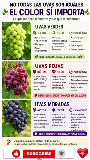 Uvas: el color sí importa 🍇 ¿cuál es mejor? #shorts