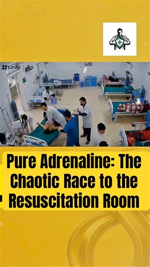 Pure Adrenaline: The Chaotic Race to the Resuscitation Room #shots