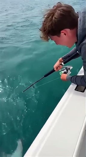 He Got PULLED OVERBOARD by a Giant Fish! 😱💦 #fishing #fail #funny