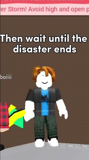 How to survive Natural Disaster Survival #roblox