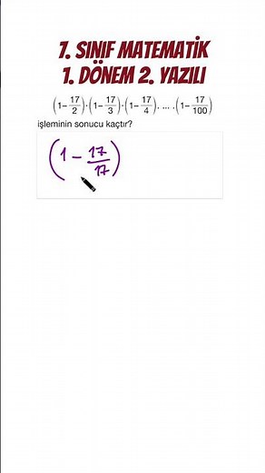 7th Grade Mathematics 1st Term 2nd Written Exam 💯 #5