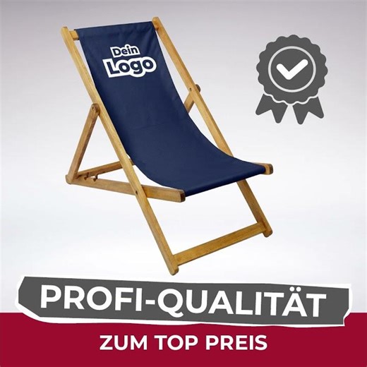 Liegestühle mit Logo oder Foto