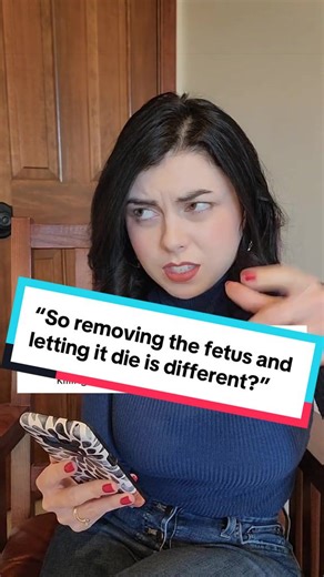 Removing a fetus and letting it die outside the womb…is still killing it. #abortion #ethics #medical #prolifeapologetics #prochoice