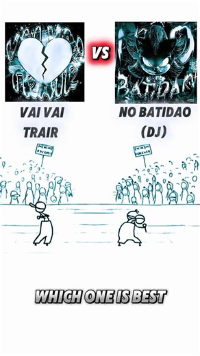 No Batidao (DJ) VS Vai Vai Trair WHICH ONE IS BEST" | Phonk Concert | Stickman Rap Battle #phonk​