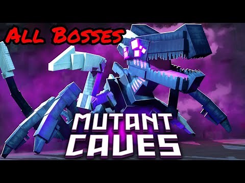 Minecraft Mutant Caves All Bosses ( Marketplace Map )