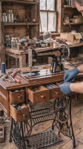 1955 Singer Sewing Machine Restoration | Rust to Showroom | Pure ASMR