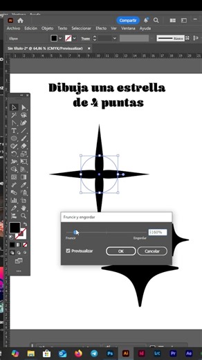 El truco de la estrella perfecta en #adobeillustrator #tips #brandinginteligente #graphicdesign