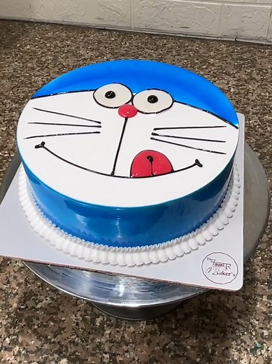 Doraemon Face Cake Design Ideas