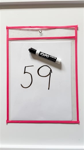 Lindsey BenGera | Sprinkle in Learning® on Instagram: "See it. 👀 Say it.👄 Write it.✏️ Number recognition and transcription is an important skill in early childhood education as it helps with numeracy, memory and fine motor development. My son loved that he could do this activity entirely by himself! I loved that part, too! 😅 🔗 Comment ‘link’ and I’ll DM you the number video AND the dry-erase sleeve links! #sprinkleinlearning #learningnumbers #numbers #numberrecognition #preschoolactivitiy #p