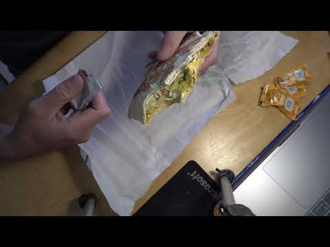 ASMR - TACO BELL CRUNCH WRAP SUPREME AND DORRITOS TACOS EATING SOUNDS