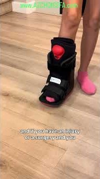 How to put on a walking boot after surgery or injury #camboot #walkingboot
