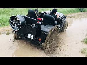 Willy jeep stuck in mud 2022 || car stuck in mud | Beautyful girl off-roading suv car