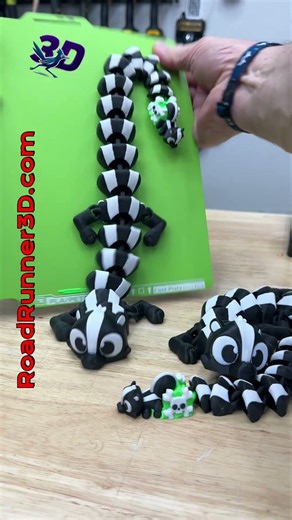 Skunk Inspired Flexi Dragon