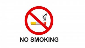Attention Sign No Smoking Area Isolated Symbol of Smoking Restriction and Smoking Prohibition
