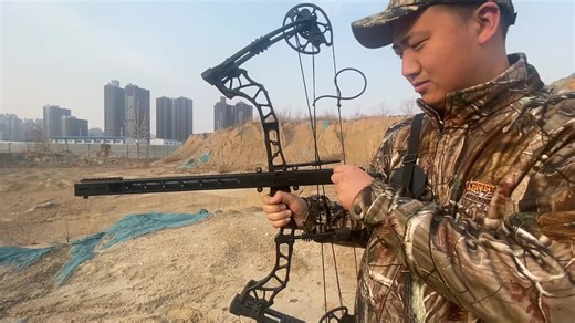 Powerful Compound Bow Metal Shooting Catapult Continuous Fire Magazine Steel Ball or Arrow for Outdoor Small Hunting Game