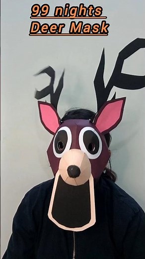 99 nights deer mask making | scary deer mask | halloween mask #99nightintheforest #halloween #craft