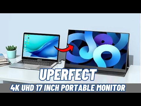 Uperfect 4K UHD 17.3 Inch Portable Monitor VESA Unboxing & Review!! Excellent