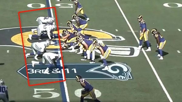 law nation sports: cowboys defense techniques vs rams offense, charles haley mentorship