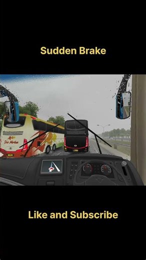 This Went Wrong in Seconds 😳 Sudden Brake… and I Crashed #shorts #bussid