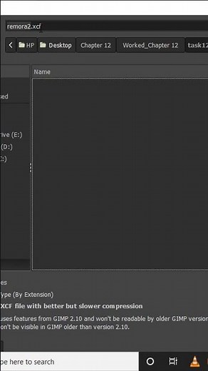 Save image as GIMP Extension .xcf #shorts #gimp