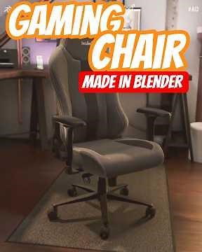 Gaming Chair Animation | Boulies Master Chair | made in Blender #b3d #blender #boulies #3danimation