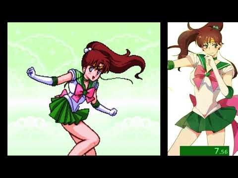 Bishoujo Senshi Sailor Moon R - Speedrun Jupiter (Easy) in 5:43
