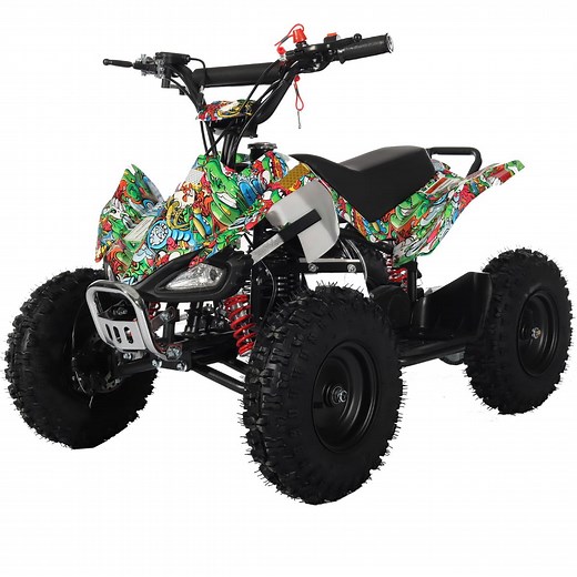 X-Pro Brand New Thunder 40cc Mini Gas ATV for Kid with 4 Stroke Pull Start, Disc Brake 6" Tires
