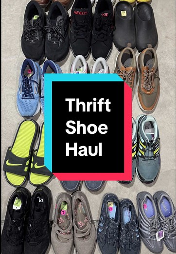 I bought 20lairs of shoes from the thrift store to resell on eBay. Would you have bought these shoes to resell online? If you’re interested in more reselling content, make sure you give me a follow. #ebayreseller #thriftflip #sidehustle #resellercommunity #makmoneyonline