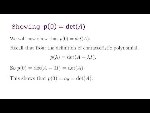 Invertibility of Matrix and Characteristic Polynomial